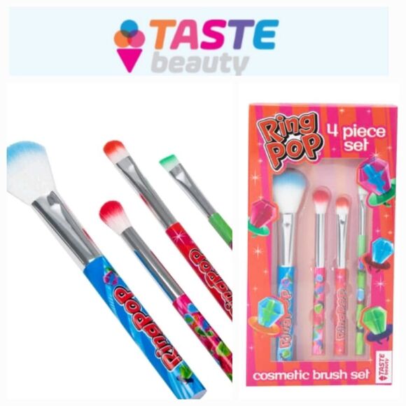 Taste Beauty Ring Pop 4-PC Cosmetic Brush Set - Picture 1 of 5